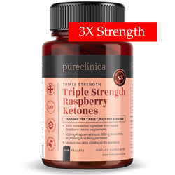 Cétones de framboise triple force (1500 mg x 180 comprimés) - avec açaï et resvératrol