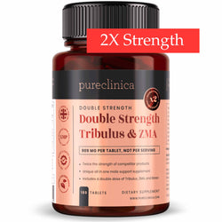 Tribulus et ZMA Double Force  (958 mg – 40% Saponines avec Cuivre, Bore & Poivre Noir) x 180 Comprimés