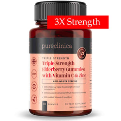 Sureau triple force avec vitamine C et zinc x 90 gummies