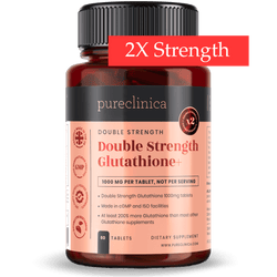 Glutathion Double Force - 60 comprimés x 1000mg (500mg de Glutathion Réduit, 300mg d'Acide Alpha-Lipoïque, 200mg de Vitamine C)