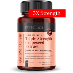 Extrait de pépins de raisin triple concentration - 300 mg x 180 comprimés - 90 % de proanthocyanidines oligomères