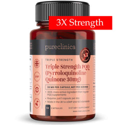 PQQ (pyrroloquinoléine quinone) triple concentration 30 mg x 60 capsules végétariennes